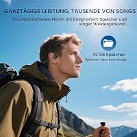 HIFI WALKER Knochenschall Kopfhörer zum Schwimmen, 32 GB MP3, Bluetooth 6.0 – Ansicht 6