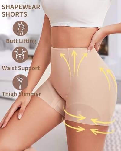 Nude Shorts Butt Lifting Panties for Women, Body Shaper Shorts Shapewear Tummy Control, Slip Shorts for Under Dresses3