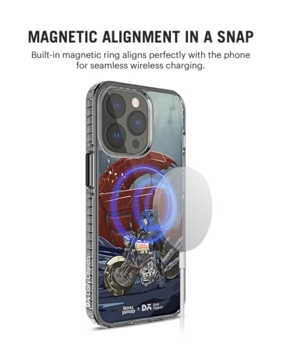 Image of DailyObjects Bond Beyond Time Stride 2.0 Magnetic Case Cover Compatible with iPhone 14 Pro Max | Wireless Charging Slim Back Cover | 2 Layer Edge Protection & Shockproof