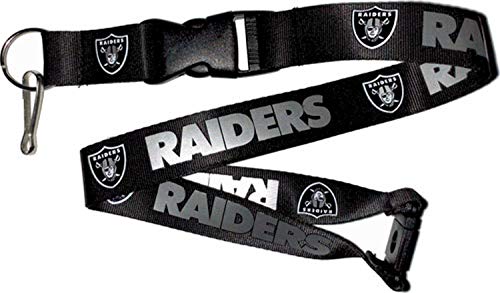 aminco NFL Oakland Raiders Team Lanyard, Black