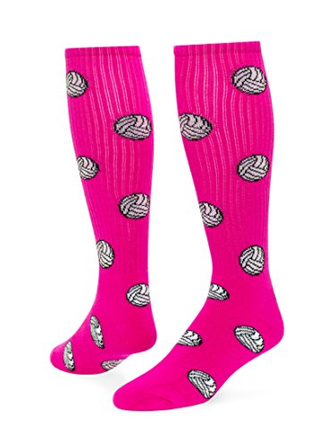 Red Lion Volleyball Knee High Sock (Neon Pink - Small)