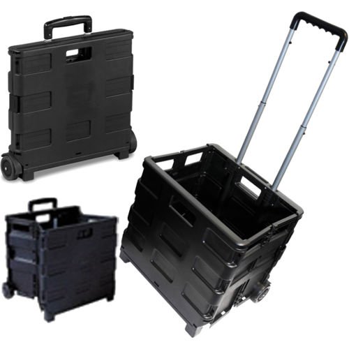 Buy 25KG FOLDING SHOPPING TROLLEY STORAGE BOOT CART BOX CRATE CAR VAN