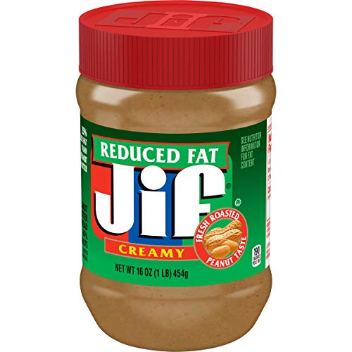 Jif Reduced Fat Creamy Peanut Butter Spread - 60% Peanuts, 16 Ounces