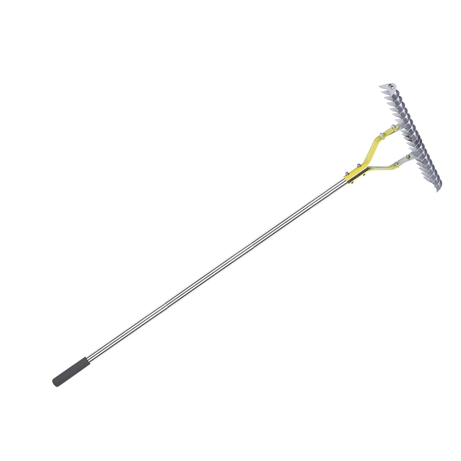 Fafeicy Stal Nierdzewna Grabie do Trawy 15 Cali, Grabie do Martwej Trawy z