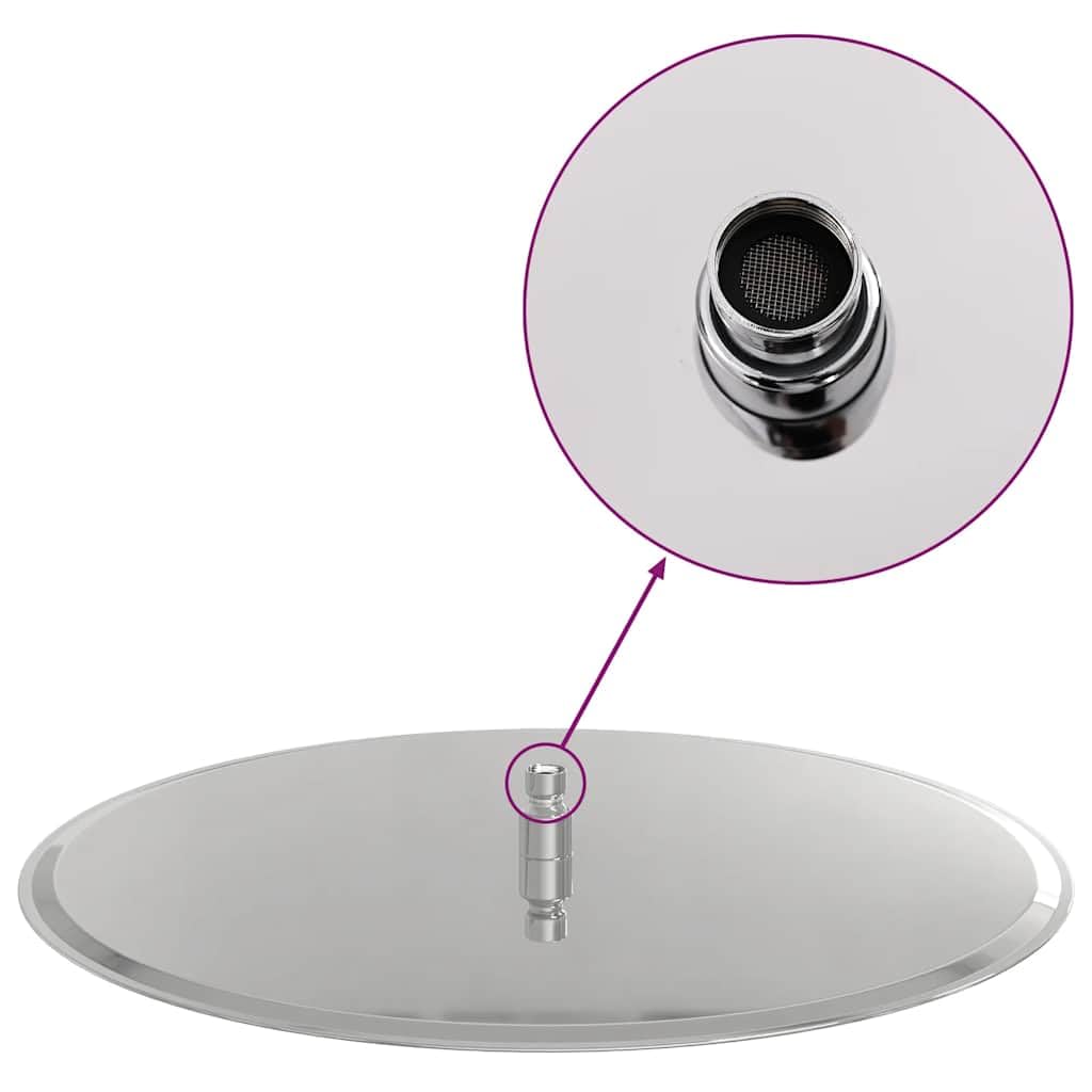 vidaXL Pomme de douche pluie acier inoxydable 304 50 cm ronde