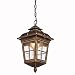Produktbild Europäische Sammlung Außen Anhänger Hängende Laterne Wasserdichte Kronleuchter Balkon Terrasse Patio Zaun Außen Decken Pendelleuchte E27 Aluminium Rostschutz (Color : Bronze-S)