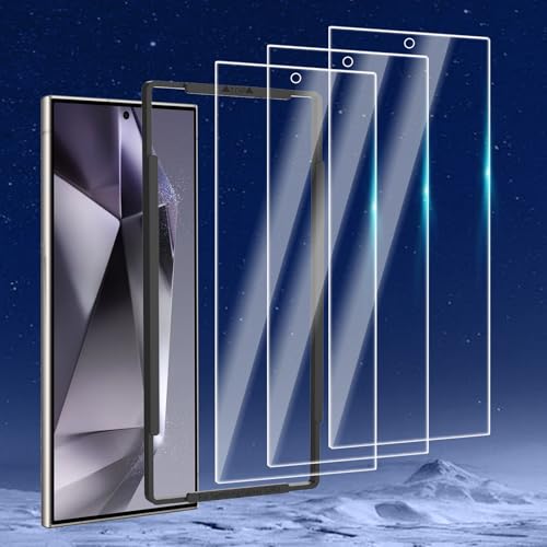 3 Pack Screen Protector Designed for Samsung Galaxy S24 Ultra (6.8 inch) Screen Protector Tempered Glass Friendly Scratch Bubble Free Ultra Resistant (3 Pack)