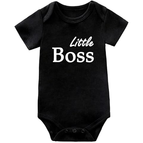 Infant Newborn Baby Outfits Unisex Baby Boy Girl Romper Little Boss Baby Jumpsuit Long Sleeve Infant Bodysuits 0-24M Cover