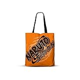 Karactermania Tote Bag Premium (Limited Edition) Naruto Shippuden: Naruto Logo [40×33], Negro , Talla única