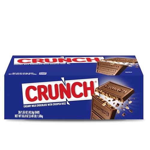 Nestle Crunch Chocolate Single, Candy Bars (Pack of 36)