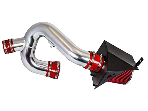 Cold Air Intake System with Heat Shield Kit + Filter Combo RED Compatible For 12-14 Ford F150 3.5L V6 EcoBoost