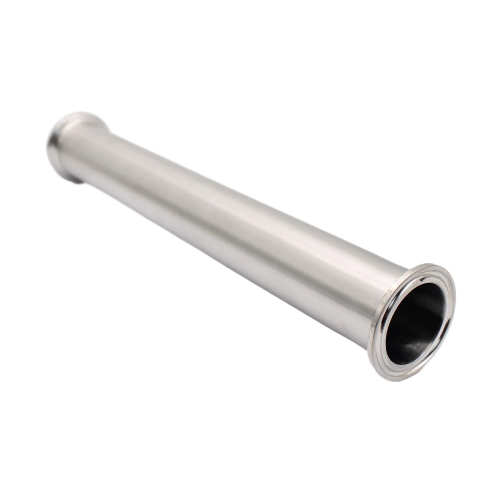Tubo de carrete sanitario de tres abrazaderas de 3,8 cm y 5 cm, accesorio de tubería de acero inoxidable 304/316L (OD 19/25/32/38/51 mm) para destilación, preparación (SUS304-100 mm, OD19 mm TC50.5)