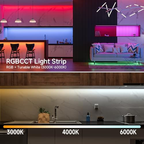 Tira de LED COB RGBCCT RGB + Blanco Regulable 24V miniatura 2