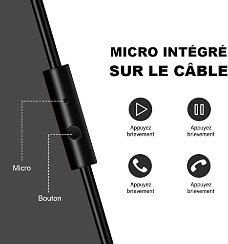 OneOdio Casque Audio Filaire DJ Piano Guitare avec Micro, Hi-Res Audio Extra Basse Son, Léger Confort Pliable Casques avec Share-Port, 2 câbles - Headphone pour PC Studio Monitor AMP Pro-10 – Image 5