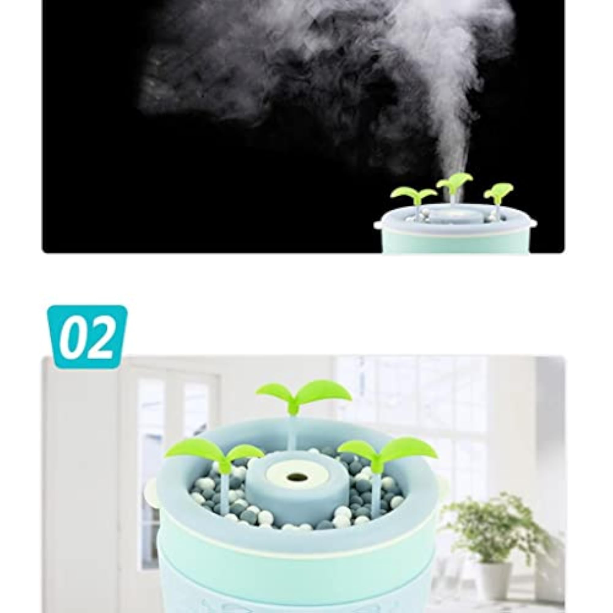 200ml USB Potted Humidifier Essential Diffuser for Aroma