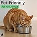 GORILLA GRIP Dog Bowls, Food Grade 304 Stainless Steel, Holds 2 Cups Each (16 fl oz) Food and Water Bowl for Feeding Dogs and Cats, Dishwasher Safe, Rust Resistant, BPA Free Rubber Base Set of 2 Black