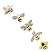 Apol Set of 5 Fashion Enamel Crystal Rhinestones Bee Themed Brooch Pin for Clothes Dress Scarf Decoration