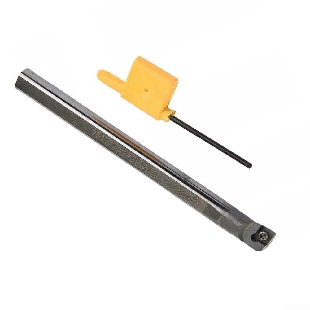 C10K-SCLCR06 CNC Lathe Solid Carbide Turning Tool Holder Boring Bar 125mm Length 10mm Handle Diameter for CCMT0602 Insert Steel Anti-Vibration