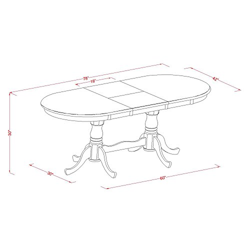 7 Pc Dining room set-Dining Table and 6 Kitchen Dining Chairs