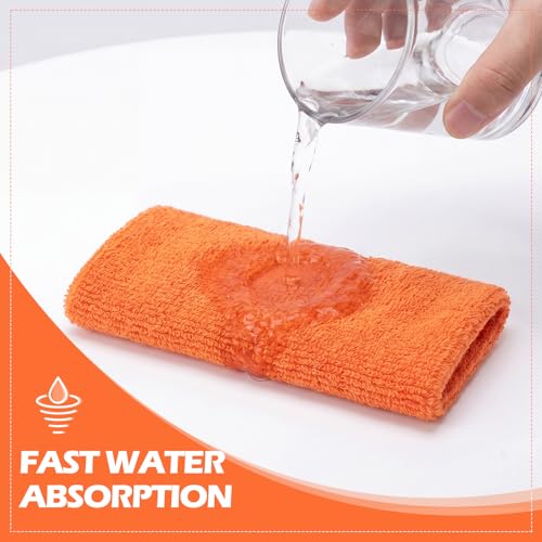 Image of WILLBOND 6 Inch Wrist Sweat Bands for Men Women Tennis Elastic Athletic Long Sweatband Wrist Absorbent for Basketball Tennis Running Outdoor Activity