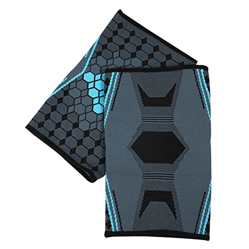 FRCOLOR 2pcs Nylon Sports Knee Pad Compression Knee Brace for Men Running Cycling Basketball Protection