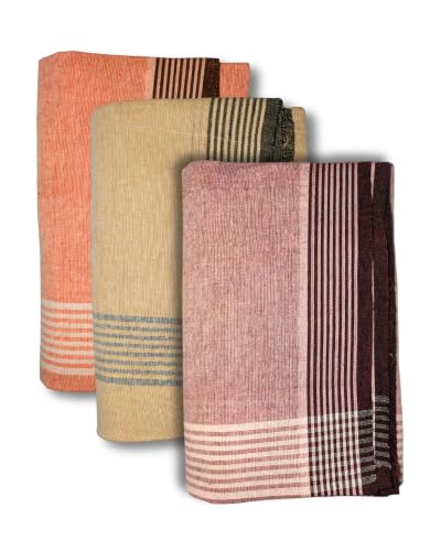 Image of Self Design Blended Solid cotton lungi for men | Daily Wear, Home Wear & Relaxation | 2 Meter | Unstitched