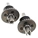 Treehobby 2PCS Metal Front and Rear Differential Gear Diff Gear Set Compatible with WLtoys 1/14 144010 144001 144002 1/12 124016 124017 124018 124019 RC Car Upgrade Parts