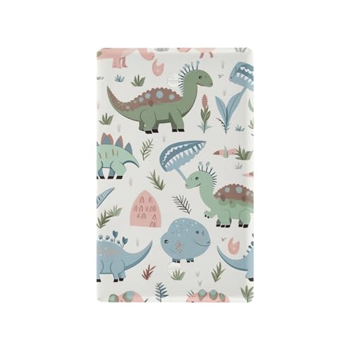 xigua Unused Outlet Wallplate Cartoon Dinosaur Switch Wall Plate Cover,Decorative Outlet Cover Switch Cover for Home Office Bedroom 4.53