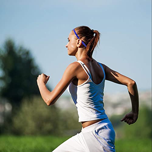 AvoDovA Sport Haarbänder Dünn für Jungen, 5 STK Elastische Haarbänder Kinder, Sport Haarband Damen, Stirnband Antirutsch, Stirn Schweißband Haarbänder, Stirnbänder Sport für Fußball Yoga Laufen