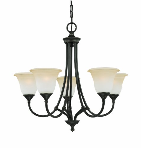 Promo Discount Up To 70% Off Thomas Lighting SL8801-62 Harmony Five-Light Chandelier, Aged Bronze