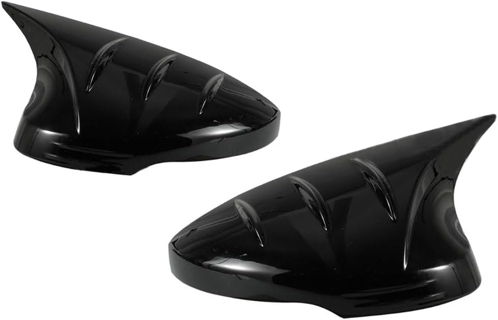 2PCS Rear View Side Mirror Cover Cap Compatible with Honda Civic 2022 2023 Exterior Door Side Mirror Left Driver Right Passenger Cover Gloss Black