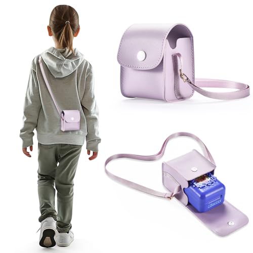 Hiyokurenri Toy Bag - Compact & Stylish PVC Storage for Bitzee and Interactive Toys (purple)