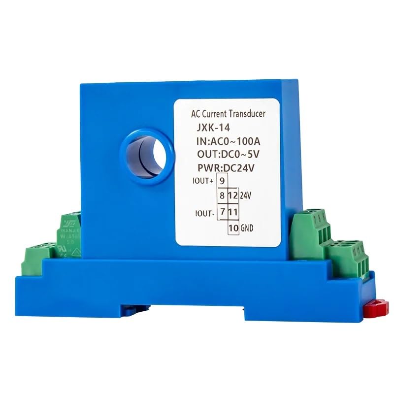 Ampere Transducer Current Transformer Transmitter 0-10V Output Sensor DC24V 1Pcs(12mm Hole,DC0-20A)