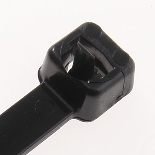 Panduit PRT1.5S-C0 Pan-Ty Releasable Cable Tie, Weather Resistant Nylon 6.6, Standard Cross Section, Curved Tip, 50lbs Min Tensile Strength, 1.5