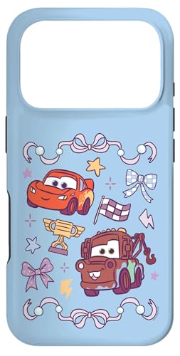Disney and Pixar's Cars Lightning Mater Cute Chibi Coquette �X�}�z�P�[�X iPhone 17 Pro �p
