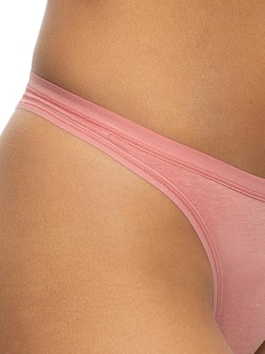 Image of Felina Women's Organic Cotton Thong Underwear, 6-Pack
