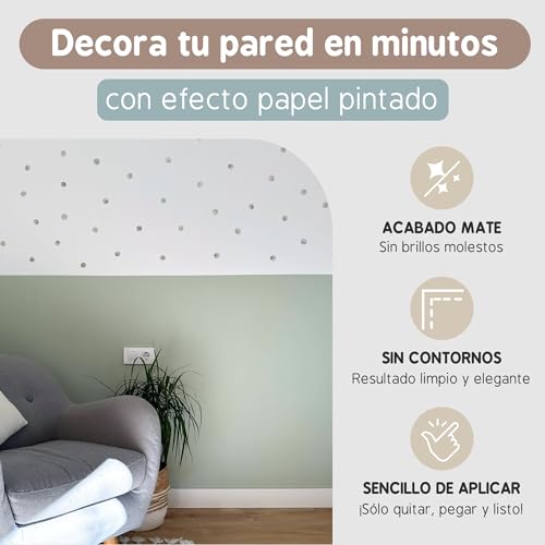 Decorative Wall Stickers, Green, 1 lámina (50 topos adhesivos) - Image 2