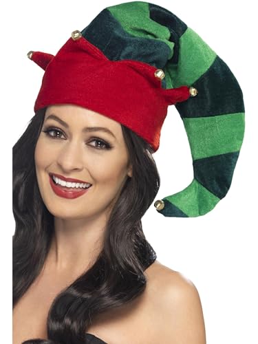 Smiffys 46756 Unisex Plush Elf Hat (One Size)