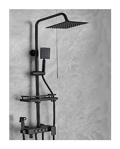 Ensemble de douche à température constante avec pommeau pressurisé et écran LED intégré - 2