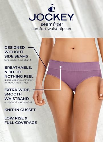 Jockey Women's Underwear Seamfree Comfort Waist Hipster3