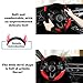 Cute Devil Car Steering Wheel Cover Non-Slip Plush Steering Wheel Covers Protector for Women Girls, Car Interior Accessories, Universal Fit 15 Inch, Purple