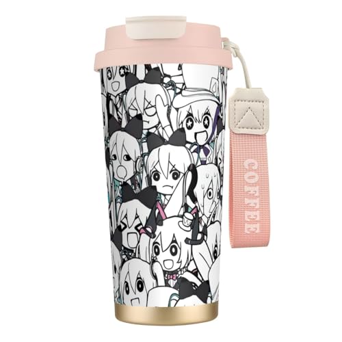 初音ミク miku 美少女 萌え タンブラー 500ml 蓋付き 水筒 マグボトル 真空断熱 多重構造 316ステンレス 保温保冷 直飲み 持ち運び 車 コーヒーカップ 持ち運び おしゃれ ビジネス coffee mug 男女兼用