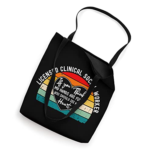 Bolso tote de agradecimiento para trabajadores sociales clínicos licenciados (LCSW) miniatura 2