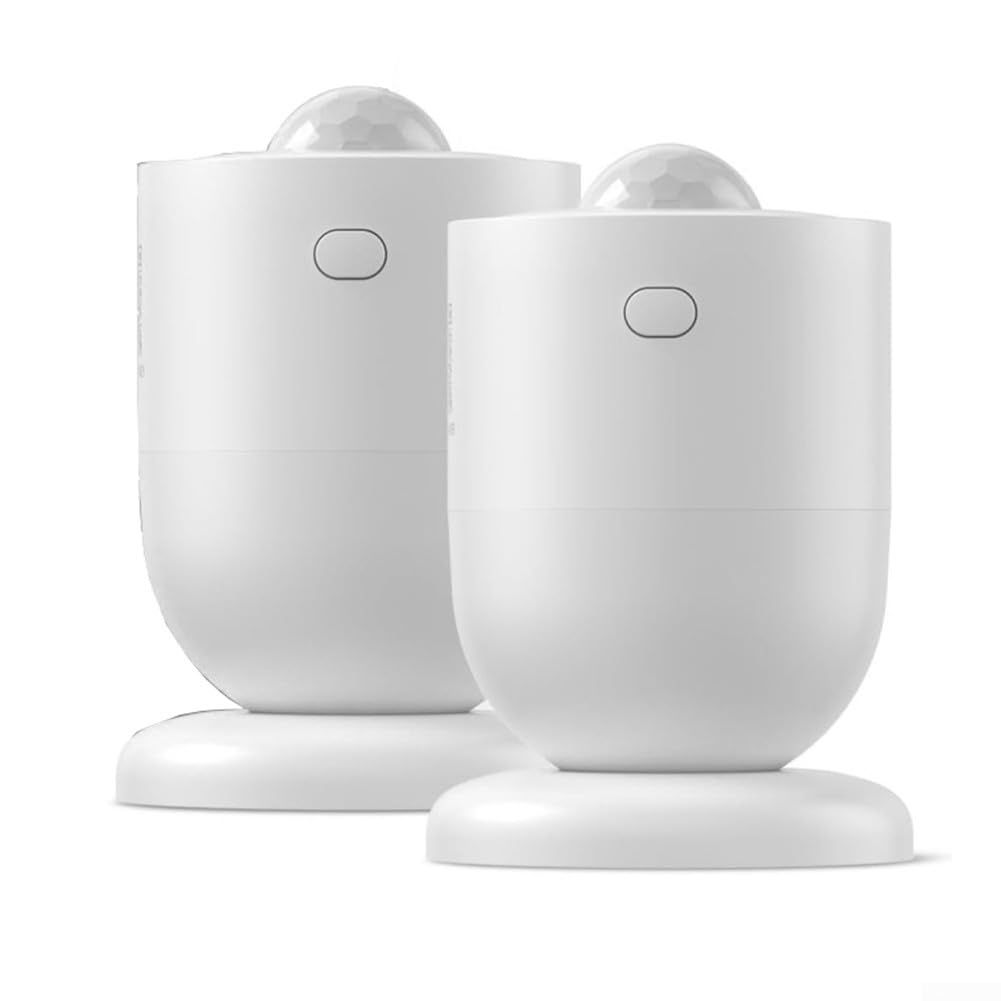 Detector de movimiento PIR inalámbrico, paquete de 2 SNZB-03P para sensor Zigbee 3.0 para entrada de automatización de seguridad del hogar, rango de 20 pies