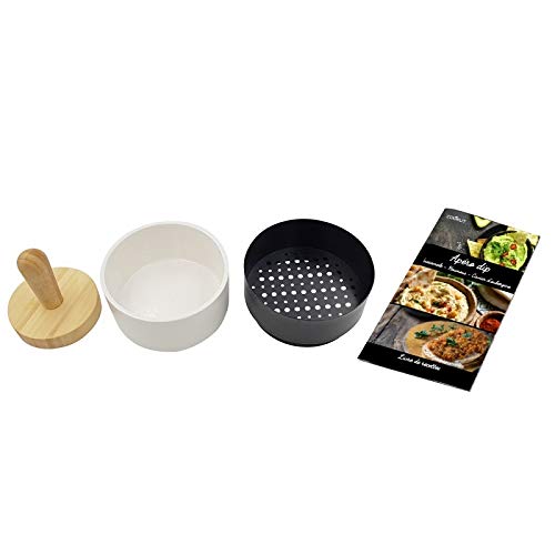 COOKUT - FGFGCAD - Coffret Cadeau USTENSILE pour HOUMOUS, Guacamole ET Caviar D'AUBERGINE Parfait