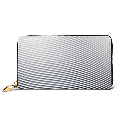 Preisvergleich Produktbild JHGFG Mode Handtasche Reißverschluss Brieftasche Weißer Hintergrund Abstrakt Schatten Welle Linie Telefon Kupplung Geldbörse Abendkupplung Blockieren Leder Brieftasche Multi Card Orgel