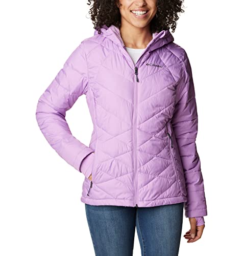 Image of Columbia Women's Omni-Heat Reflective Heavenly Hooded Hiking & Trekking Down Standard Length Jacket