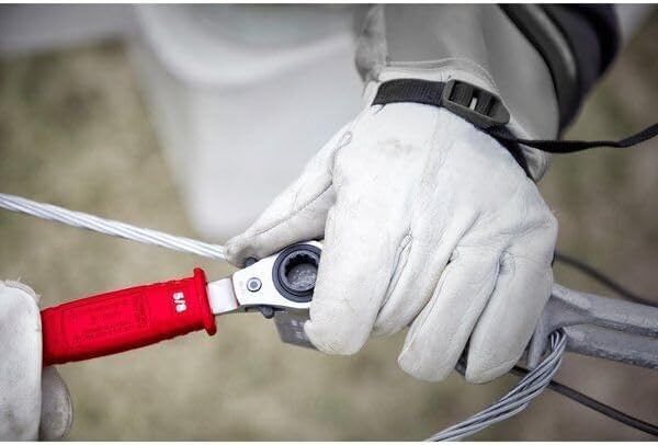 AiSnapes 48-22-9212 for Milwaukee Tool Lineman’S 4In1 Insulated Ratcheting Box Wrench