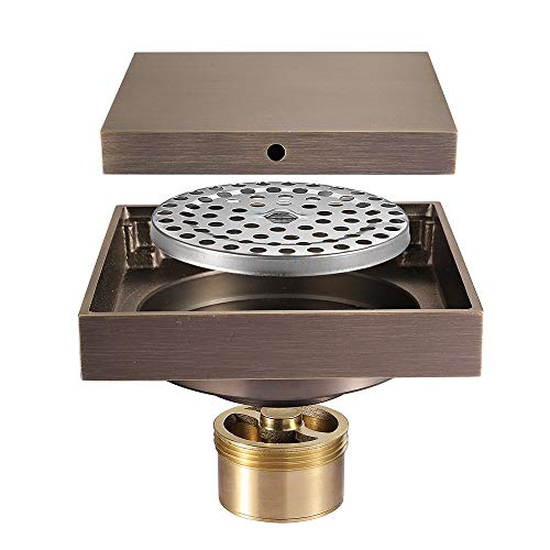 Siphon de sol anti-odeur en laiton pour douche et dalles - 2