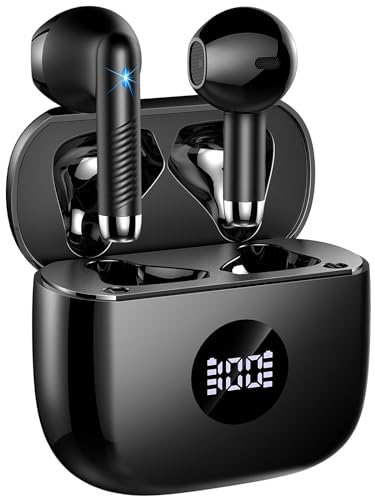 Cuffie Bluetooth Auricolari Bluetooth 5.4, Cuffie Wireless con 4 ENC Cancellazione Rumore Mic, Cuffie in Ear 40 Ore di Riproduzione, Cuffie Senza Filo HiFi Stereo IP7 Impermeabili per iOS & Android